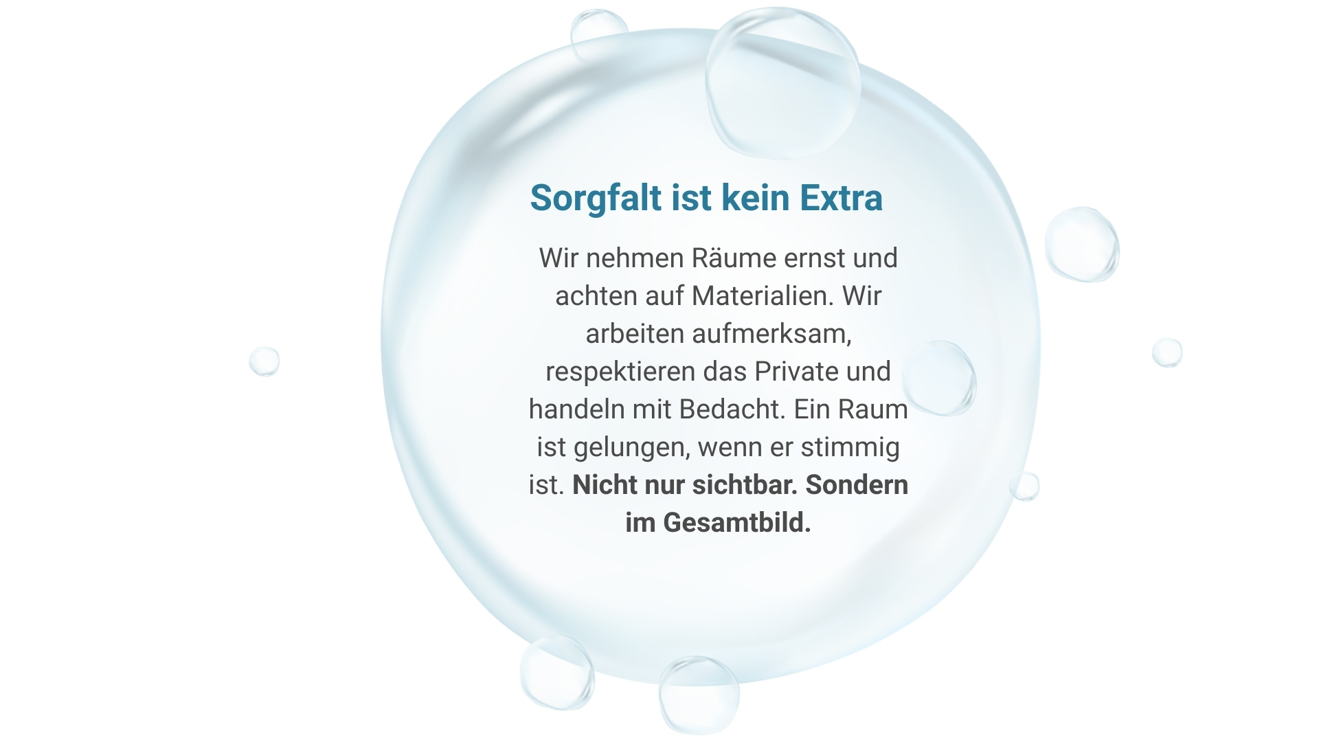 Sorgfalt ist kein Extra