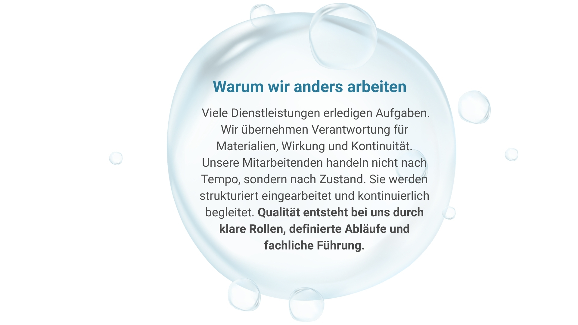 Warum wir anders arbeiten